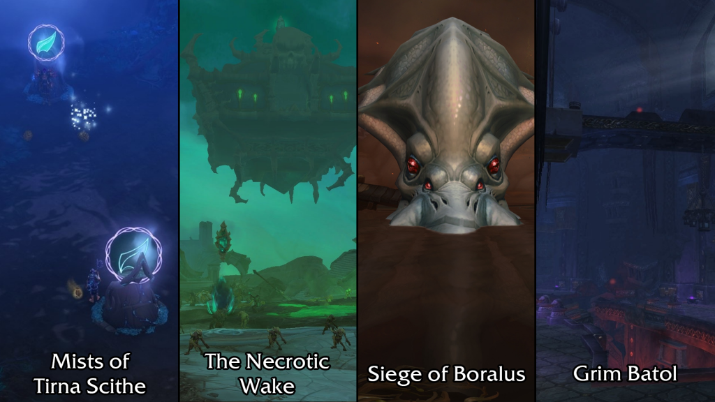 war within rotation donjons mythique mm+ saison 1 shadowlands cataclysm bfa