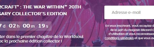 wow the war within édition collector 20e anniversaire 17 avril 2024