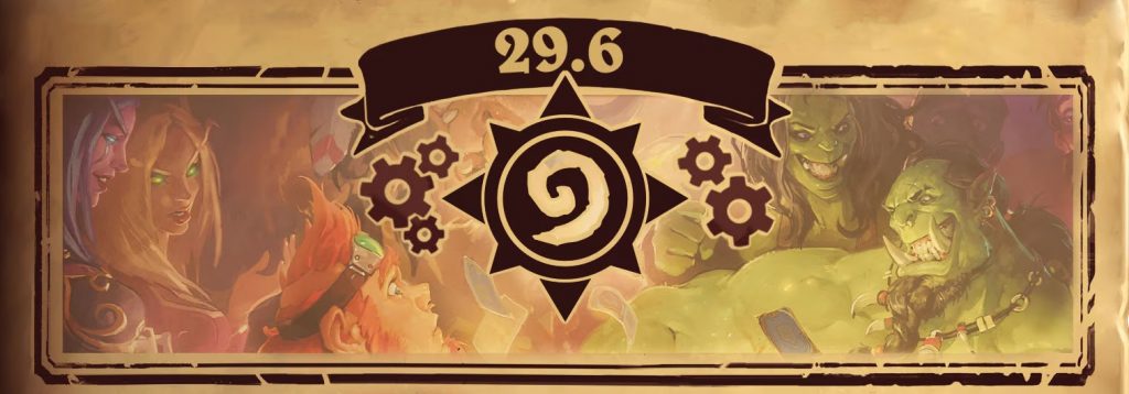 hearthstone notes mise à jour 29.6 compagnons champ bataille retour mode imprévu