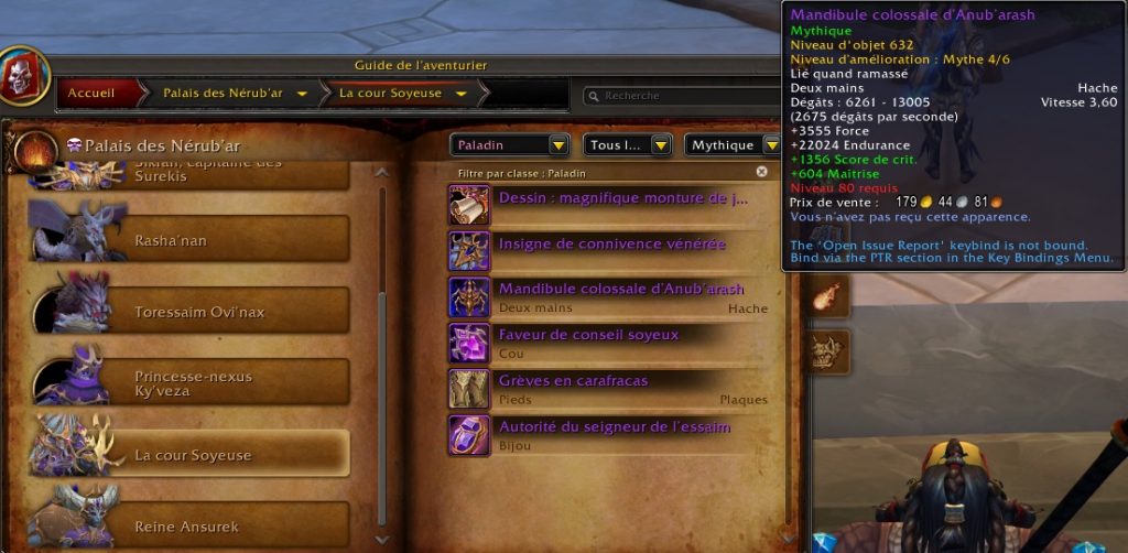 the war within saison 1 rang myth étendu 4 à 6 équipement craft 636 ilvl.