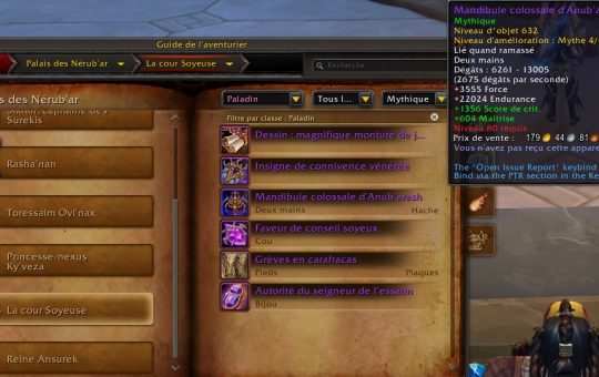 the war within saison 1 rang myth étendu 4 à 6 équipement craft 636 ilvl.